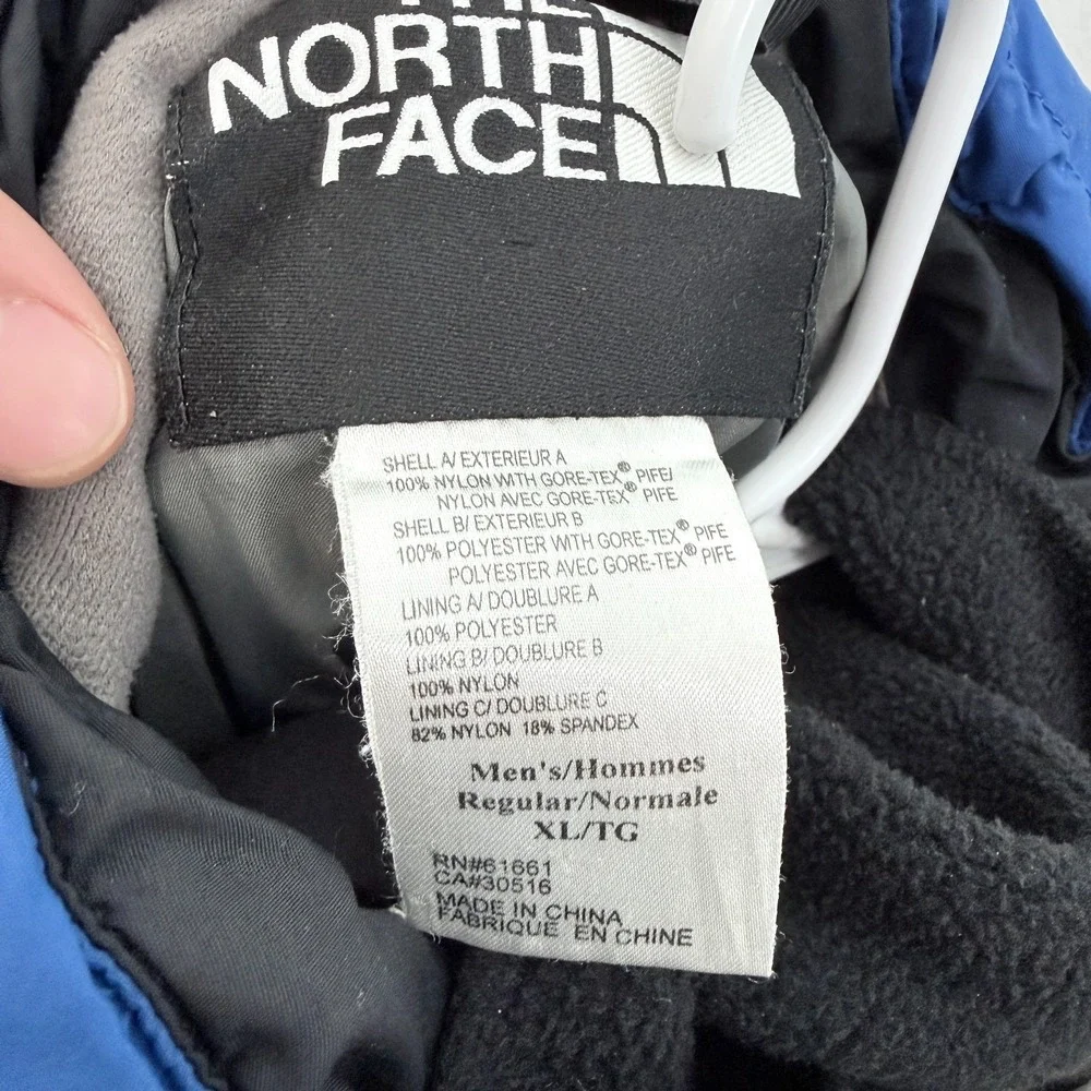Vintage The North Face Rescue 3 In 1 Jacket Mens XL Blue Full Zip Denali Fleece